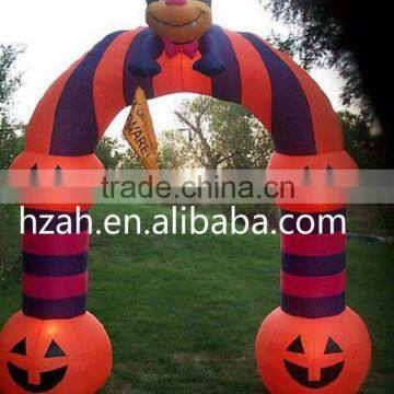 Inflatable Halloween Arch Pumpkin Cat/ Halloween Decoration Inflatable Pumpkin Archway