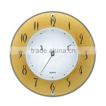 10" Archshaped Glass Wall ClOCK with customer Logo