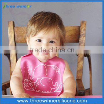 High quality soft baby bib silicone washable baby bibs