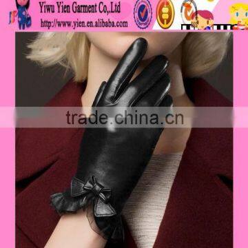 Hot Fashion Girls Leather Gloves First Grade Girls Leather Gloves