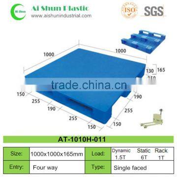 single faced euro steel reinforced plastic pallet