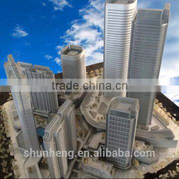 SH Model /Top Quality Miniature Business Building Architectural Model Scale 1/200 photo-2