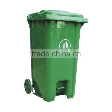 240 liter outdoor plastic pedal trash bin