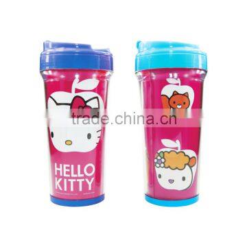 Fashion Eco-friendly Plastic Mug Double Wall Plastic Mug/Wholesale Mugs