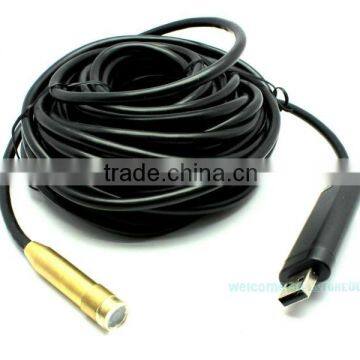 10m USB Cable Wire Tube Snake Inspection 4LED Camera