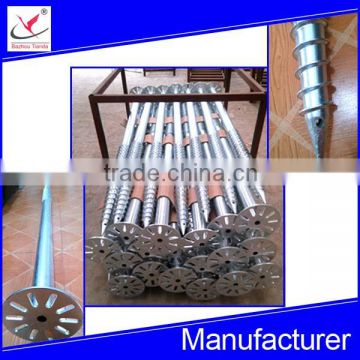 hot dipped galvanized helical screw pile for solar power system foundation