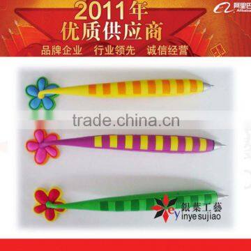 2011 flower design PVC Magnetic Pen for promotion