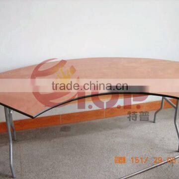 18mm Plywood 6ft Serpentine Wood Folding Table