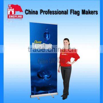 Promotion custom display rollup rotating banner stand