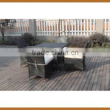 Square Table Rattan Dining Set