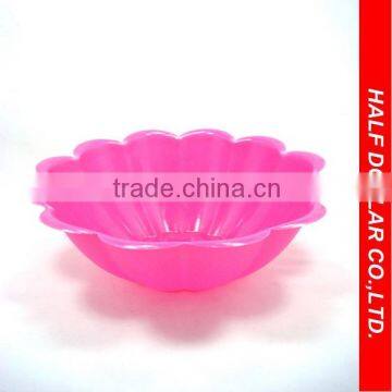 Plastic Vegetable&Fruit Salad Bowl/ Flower-Shaped Salad Bowl