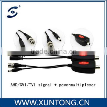 CCTV balun AHD/CVI/TVI signal and power multiplexer