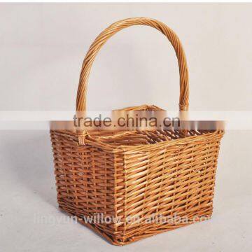 factory supply hotsale willow wine basket wholesale