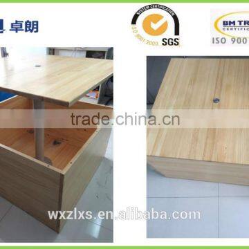 Tatami table lifting coulmn height adjustable by pneumatic