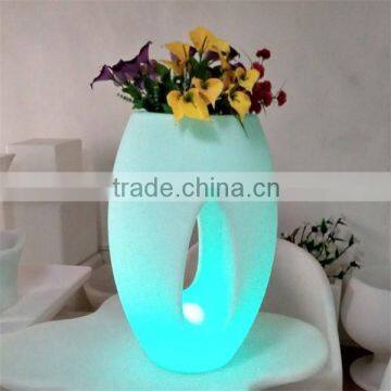 2015 hot sale Bright Color change LED Flower Pot with remote