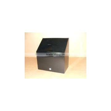 Black Acrylic Ballot Box/Black Draw Box