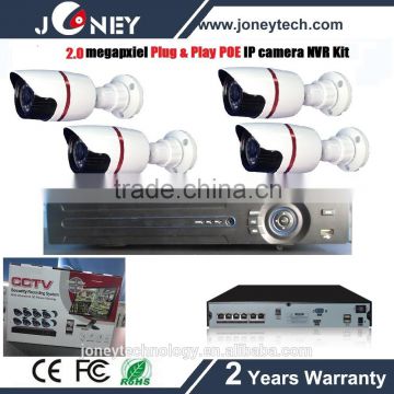 4 Channel POE NVR Kit with 1.0MP 1 /4" OV CMOS sensor with IR Cut filter