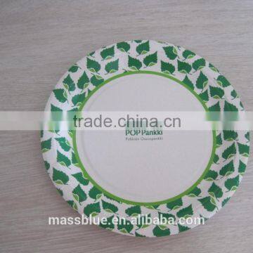 cheap paper plate with customer printed