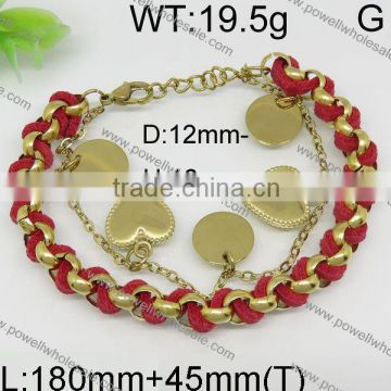 Newly wholesale gold bracelet charms from China