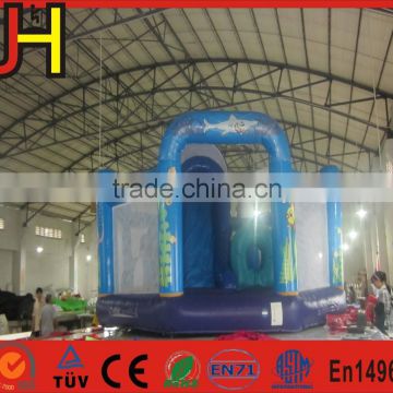 Ocean theme inflatable obstacle bounce house