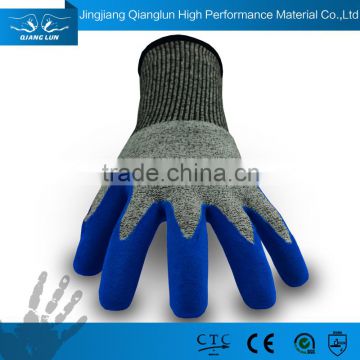 QL Anti-cut fabric oil proof acid protective gloves