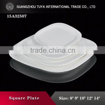 2016 New design white Square Serving Plate