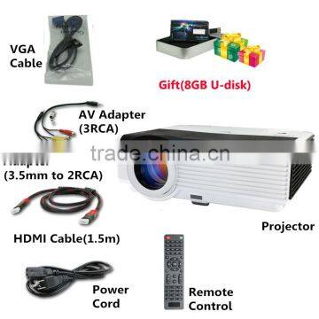 Caiwei A9 Android 5000Lumens Multimedia China 3d Projector for Sale HDMI Vga USB Port photo-5
