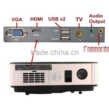 LCD Projector LED Home Theater Video Projector With Hdmi Multimedia 4000 Lumnes photo-2