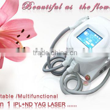 Biggest discount ! best yag laser for hair removal /tattoo removal with Air+air+semiconductor system (;CE,ISO,TUV)