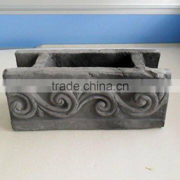 Chinese clay ridge tiles carved