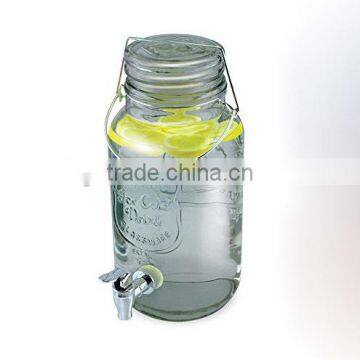 3L water embossed cold drink glass water dispensers