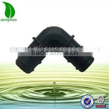 Irrigation drip tape elbow connector