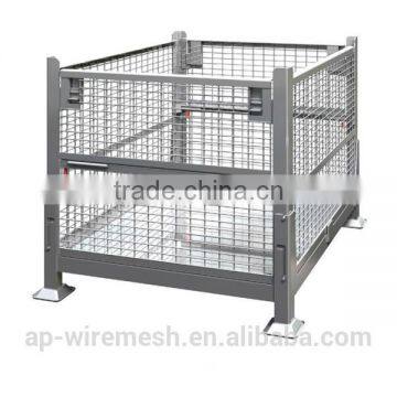 galvanized wholesale folding metal turnover basket