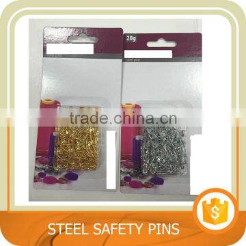 Home and office desk accessories Steel Safety Pins, sliver/gold. Trade assurance.