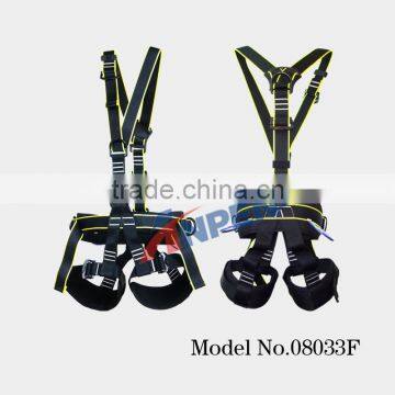 Top quality Safety harness/ safety belt/ nylon webbing safety harnee for Climbing, rescue, industrial