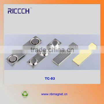 Magnetic Name Badges/ Beach Resort Staff Id Name Badge Magnet/ Brass Design Name Badges With Magnets Having Price Advantage photo-6