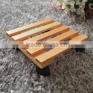 warehouse wooden carrying dolly cart with different size