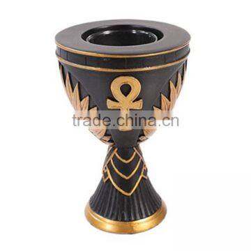 handmade painted resin Ancient Egyptian Candle Holder for sale