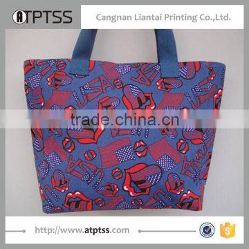 Beauty women cotton shopping popular generous fashion canvas tote bag