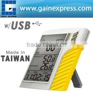 Made in Taiwan / Portable USB wall mount/Desktop Carbon Monoxide CO monitor