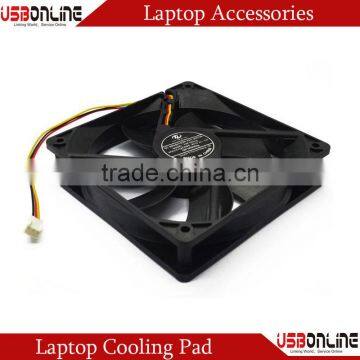 A cooling fan black 120 * 120 * 25mm,cooling fan for computer case CPU Fan is made of plastic cooler fan cooling pad cool fan