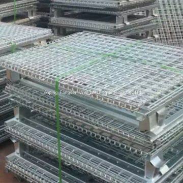 Folding Galvanized Wire Mesh Container photo-4