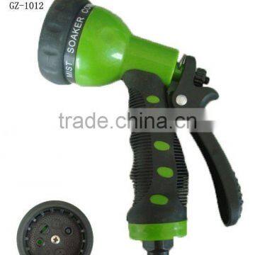 7-PATTERN adjustable water hose nozzle with plastic nut