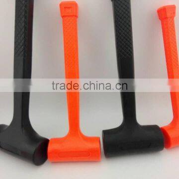 orange dead blow hammer pvc rubber hammer inelasticity hammer