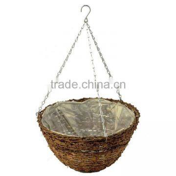 Planter Fiber Handcraft Decorative Hanging Basket Hanging Plant Pots photo-2