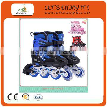 2014 zhejiang 4 wheel retractable roller ice skate shoes