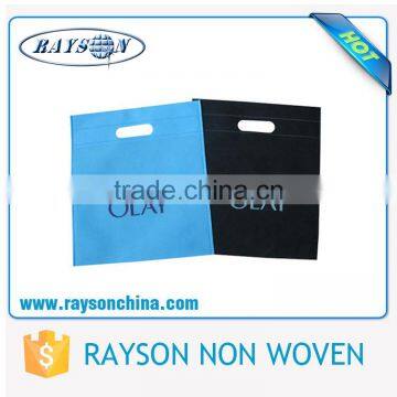 Thermocompression Printing Plain Top Handle Non Woven D Die Cut Bag photo-2