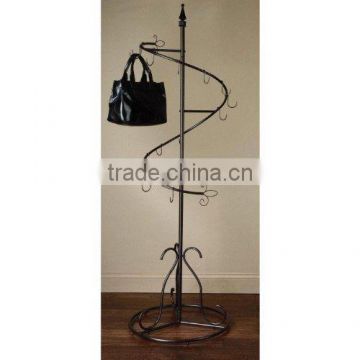 Spiral Metal Display Tree Standhandbag Display Rack