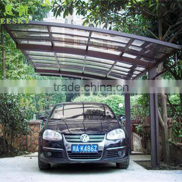 white metal frame steel structure car garage with polycarbonate sheet,luminum carport panels