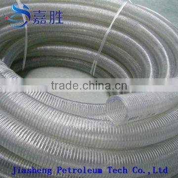 Transparent Steel Wire Reinforced PVC Oil Hose photo-2